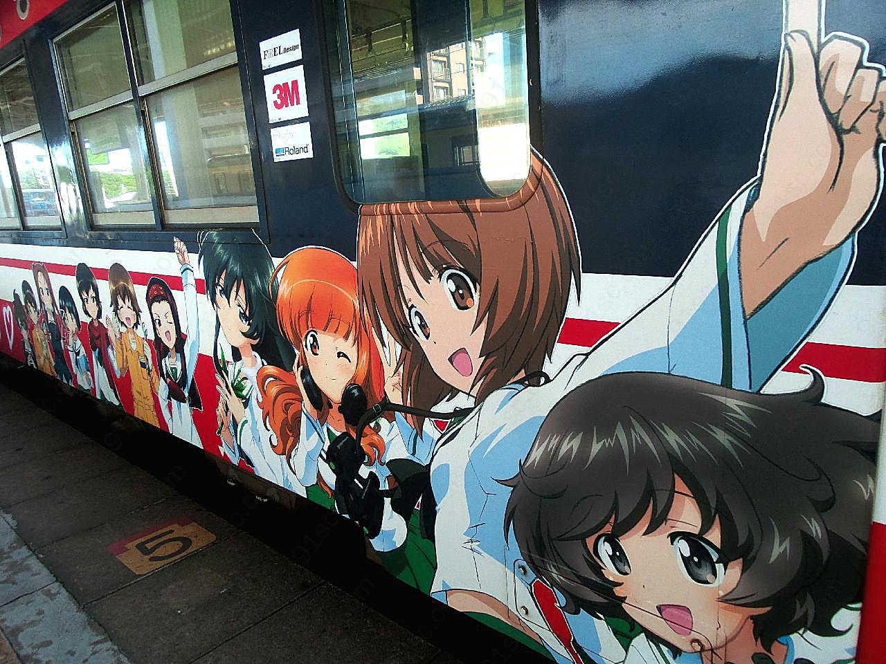 日本动漫车身广告图片动漫图片