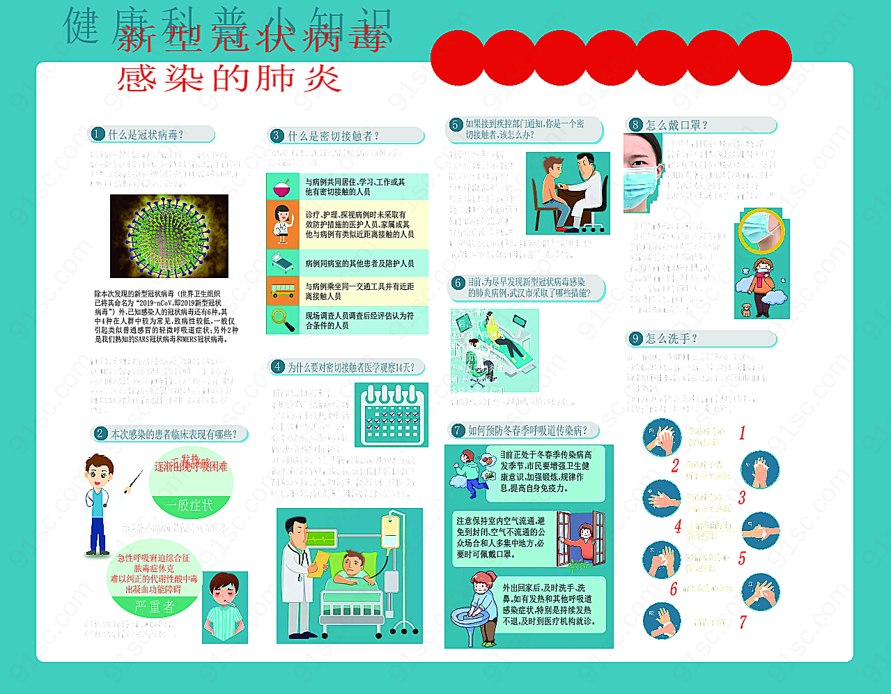 新型肺炎小知识高清广告摄影