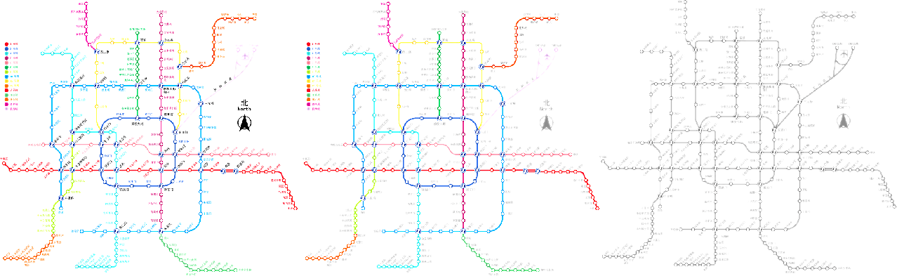 北京地铁2013版矢量地图
