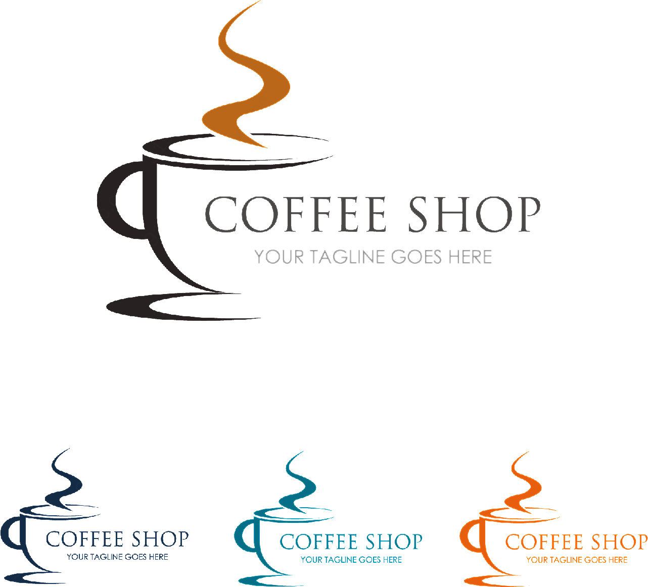 咖啡店铺标志矢量logo图形