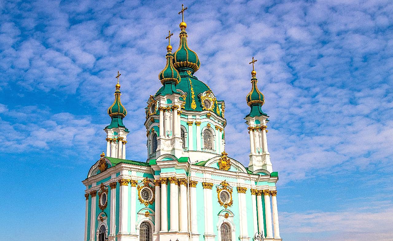 俄罗斯基督教教堂图片摄影建筑
