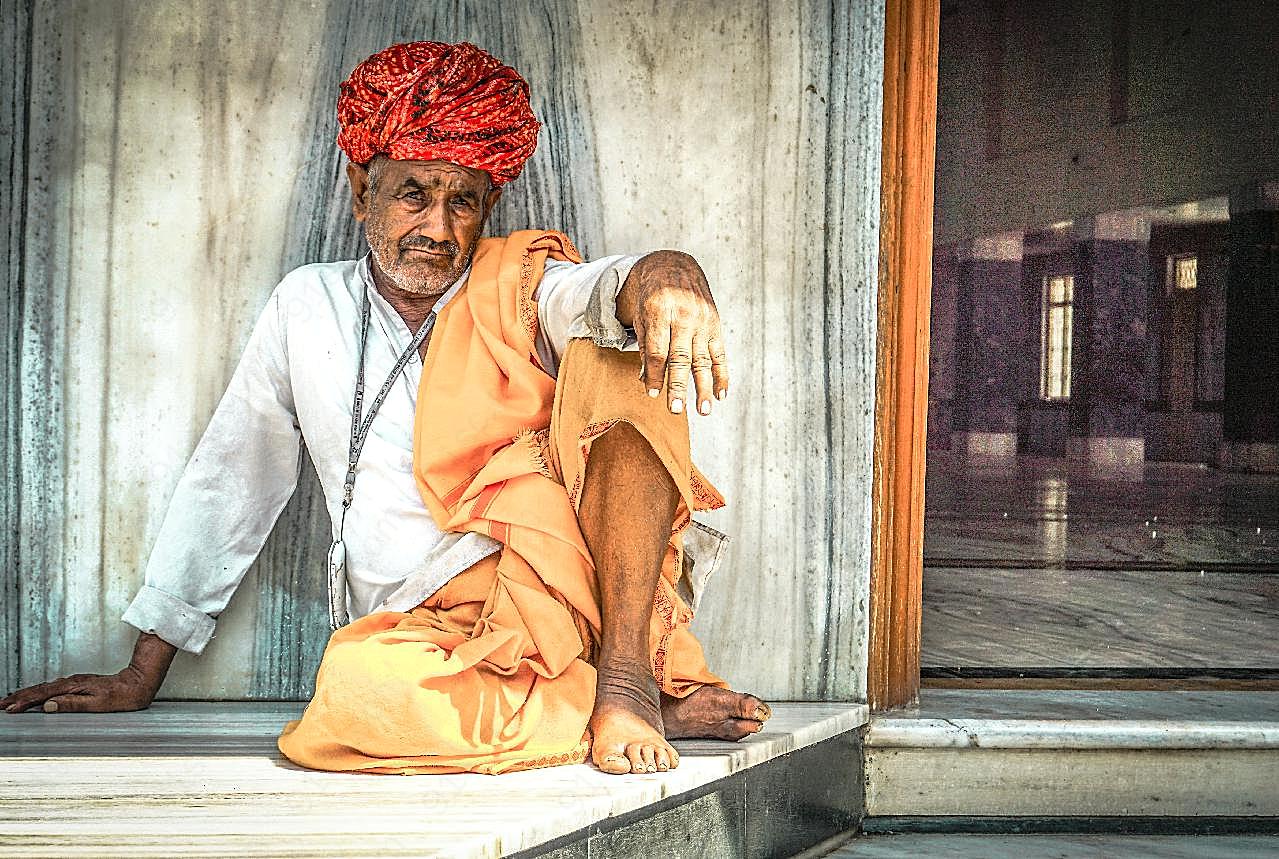 印度老人图片摄影人物
