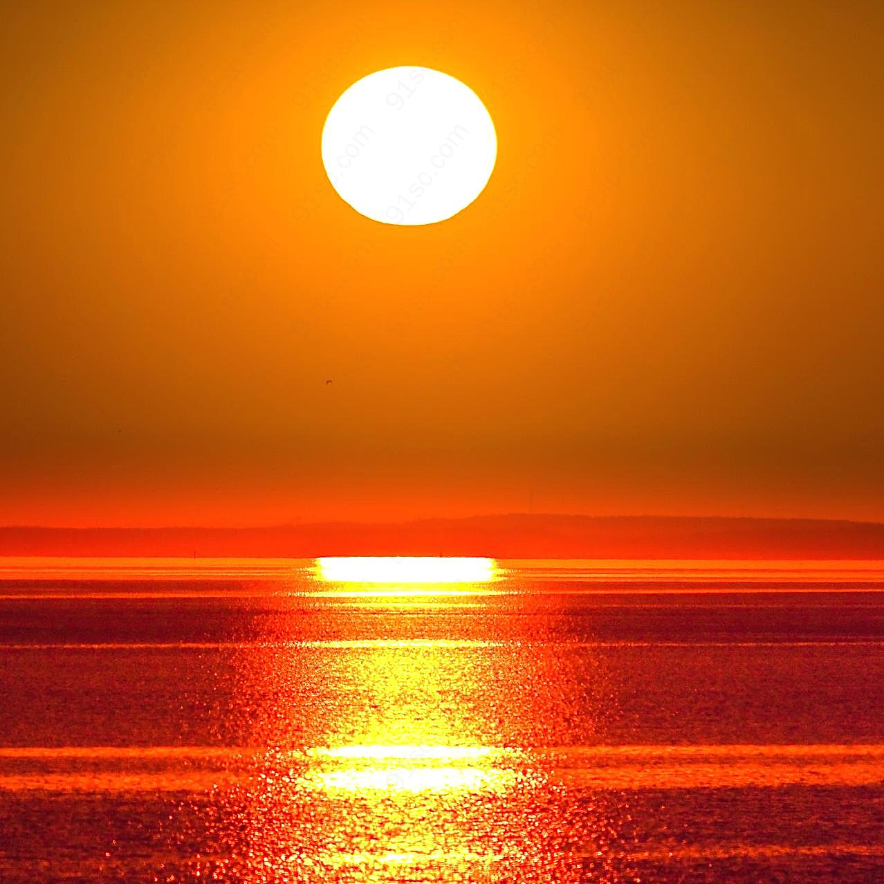 高清海边图片下载夕阳