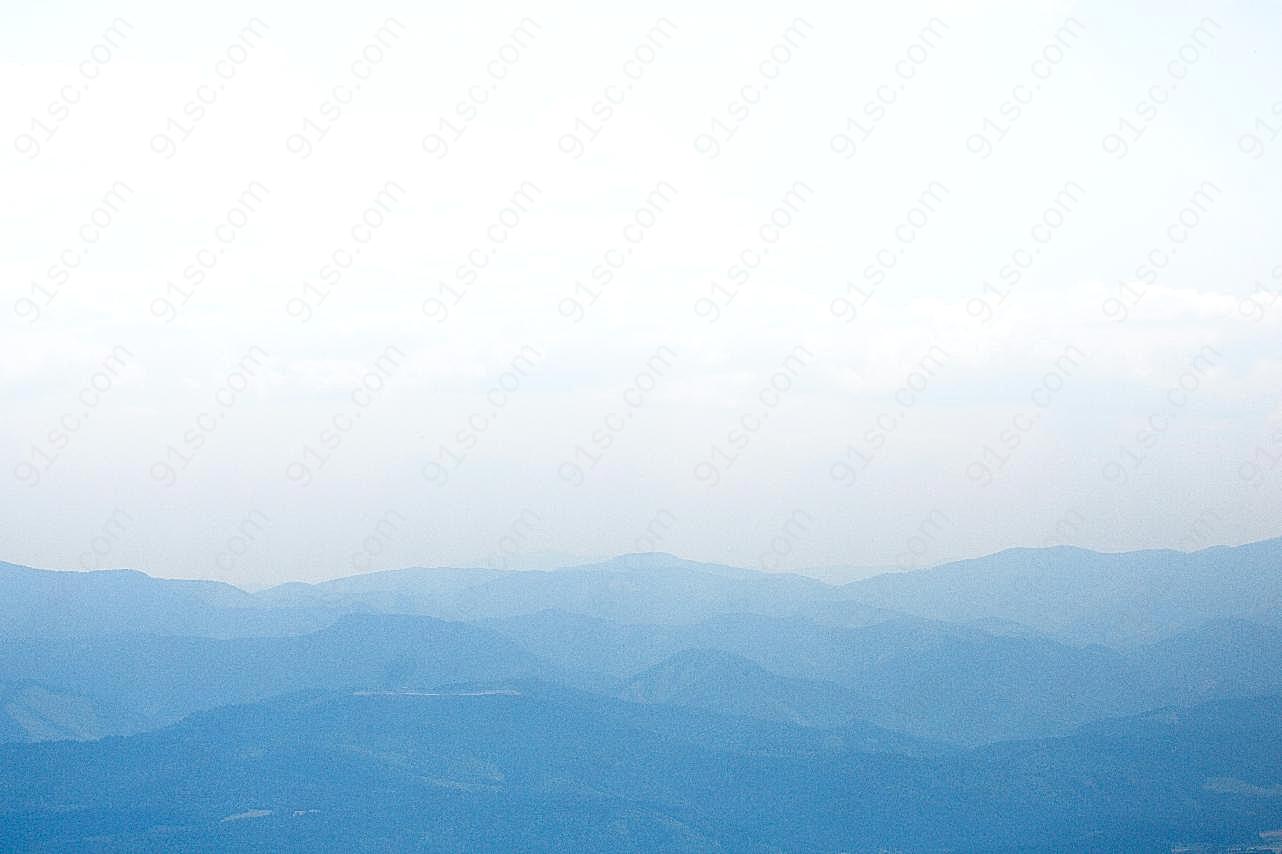 迷雾远山图片景观