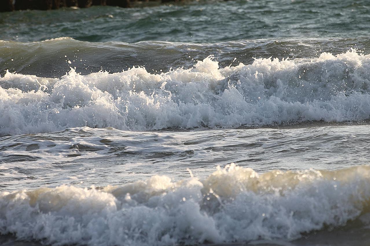 海洋海浪翻腾图片摄影景观