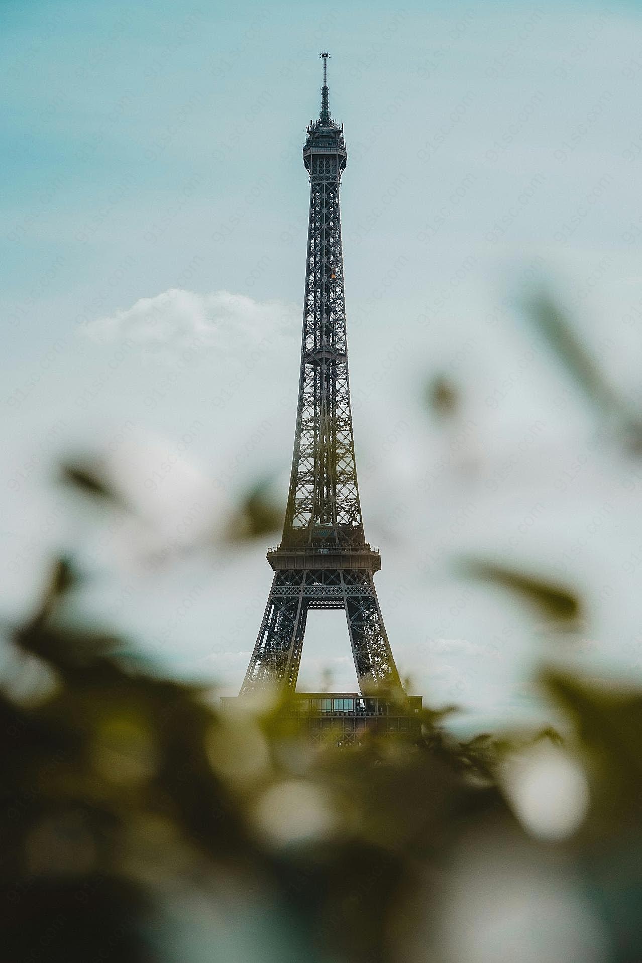 巴黎埃菲尔铁塔高清图片特色建筑