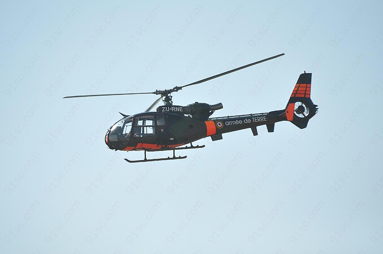 天空救援直升机图片交通工具