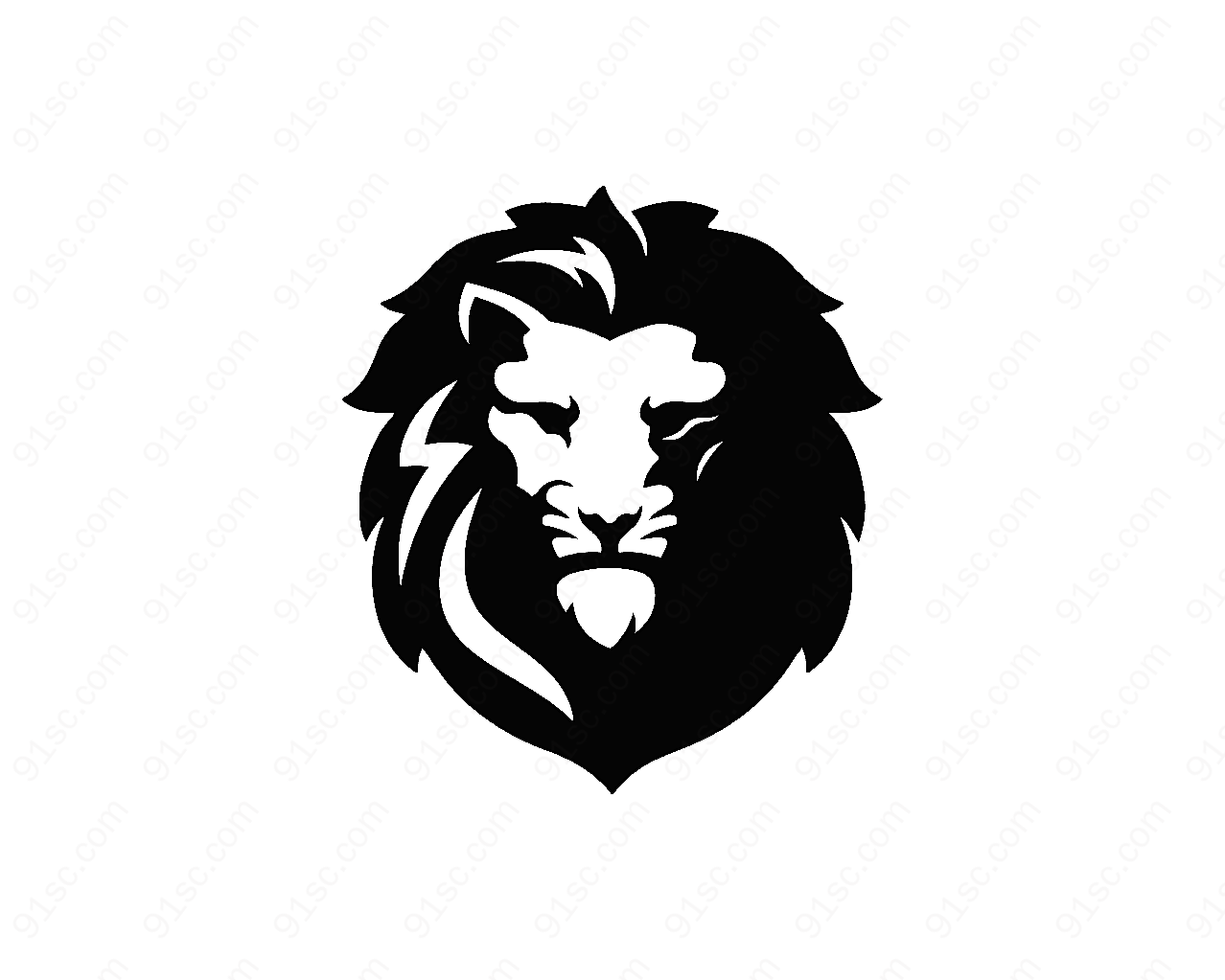 狮子造型标志1矢量logo图形