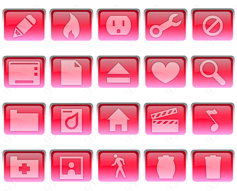 粉红系列系统系统图标