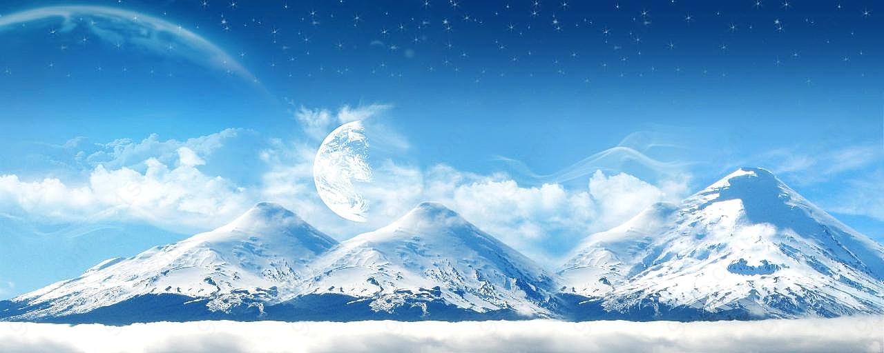 雪山风景图片下载摄影