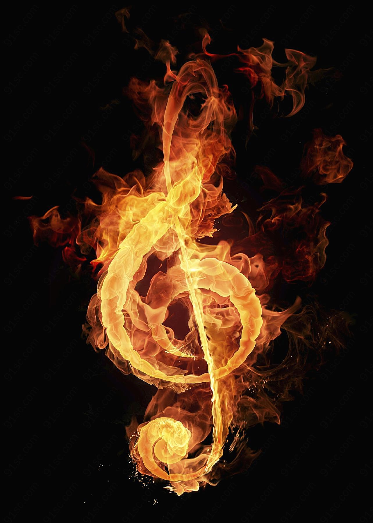 燃烧的音符自然元素