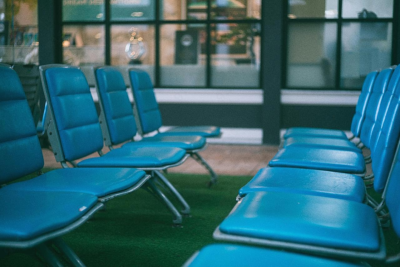 机场候坐椅子图片生活