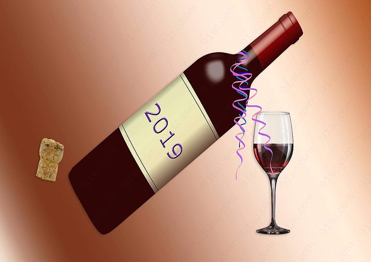创意葡萄酒广告图片高清摄影