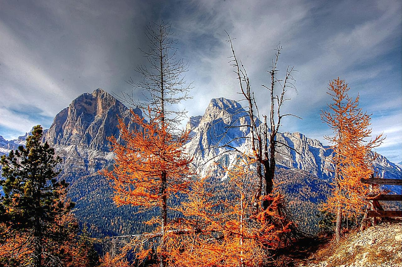 阿尔卑斯山秋季风景图片景观