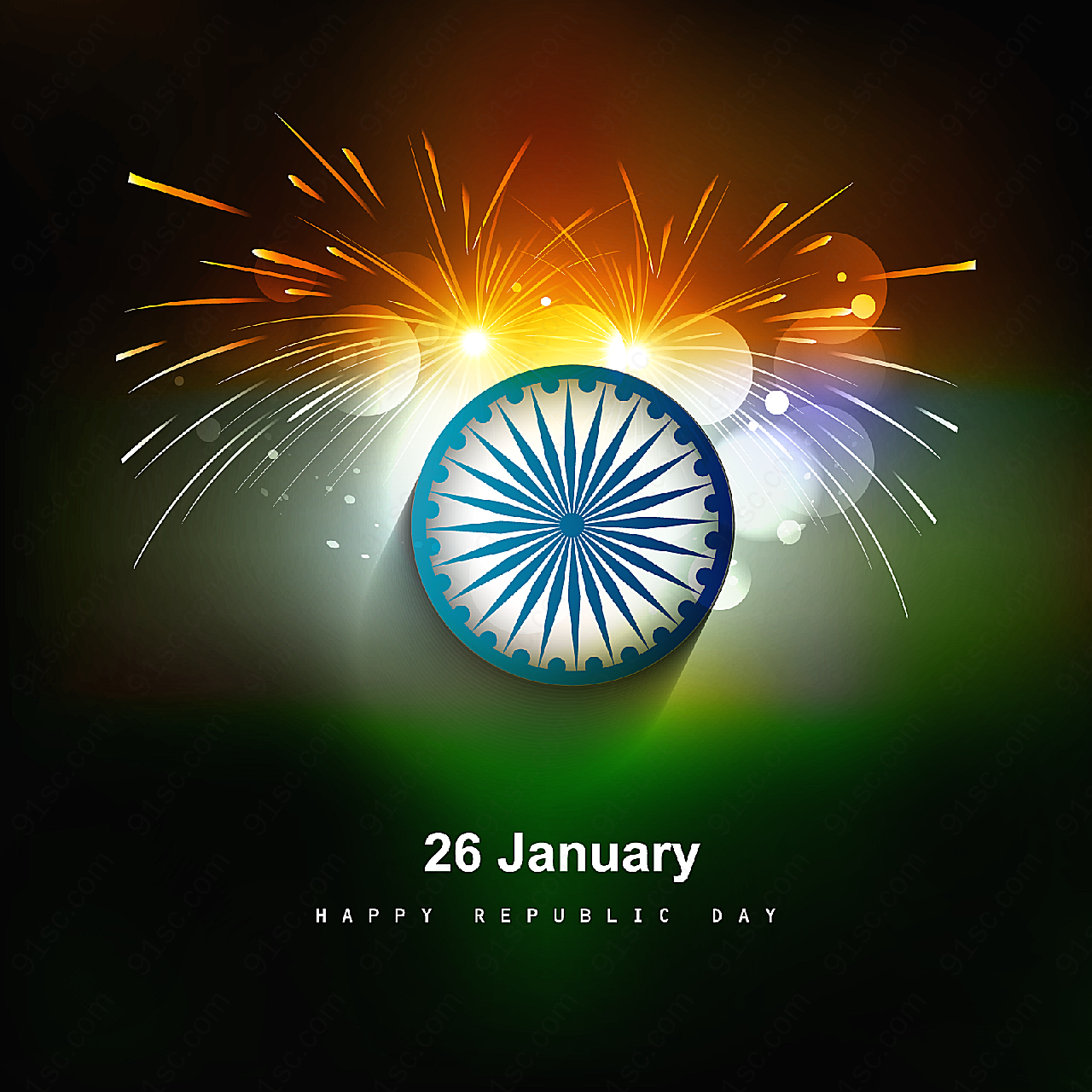 印度国旗三色卡烟其它其它矢量节日其它