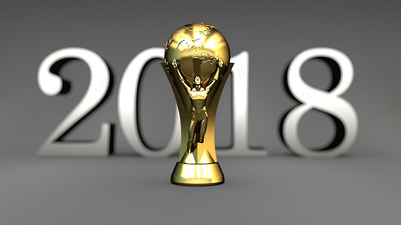2018年世界杯奖杯图片高清摄影