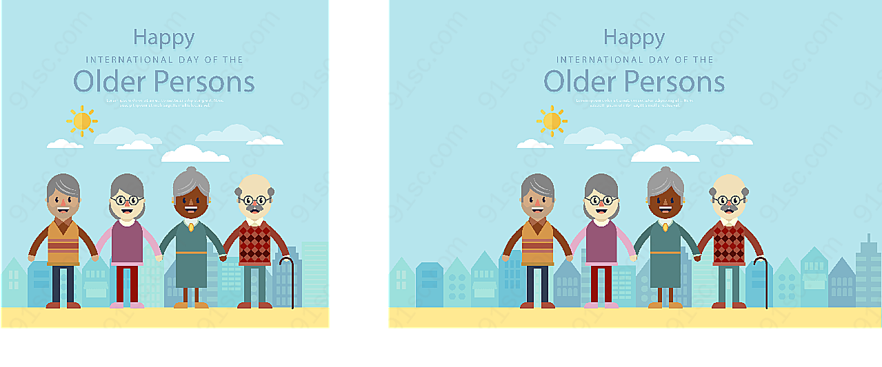 国际老年人日其它矢量节日其它
