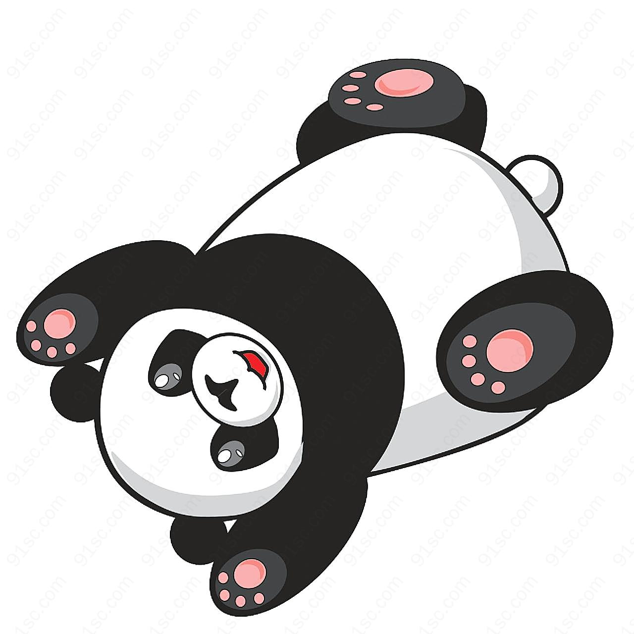 可爱卡通熊猫图片摄影高清