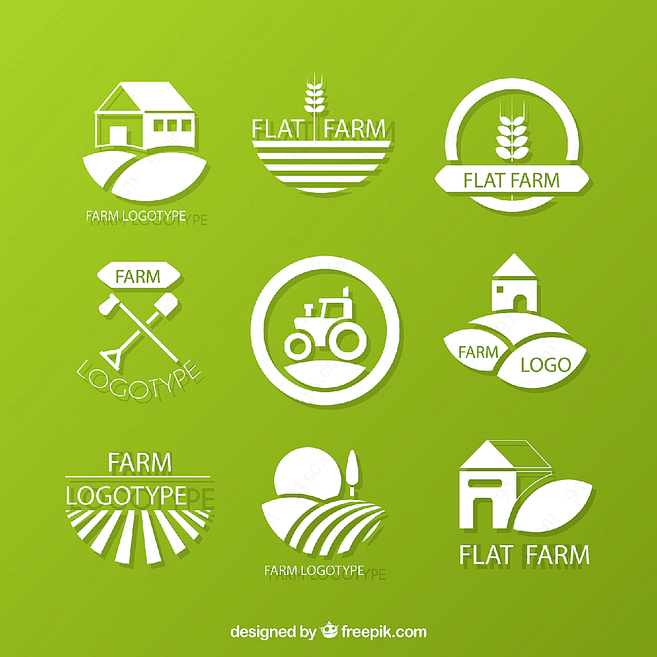 农场标志矢量矢量logo图形