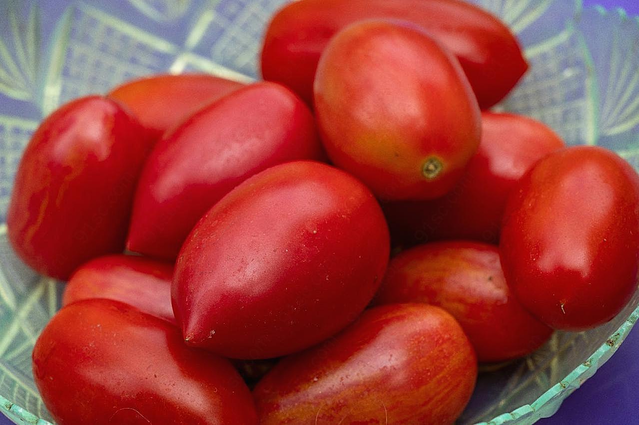 新鲜小番茄图片生物摄影