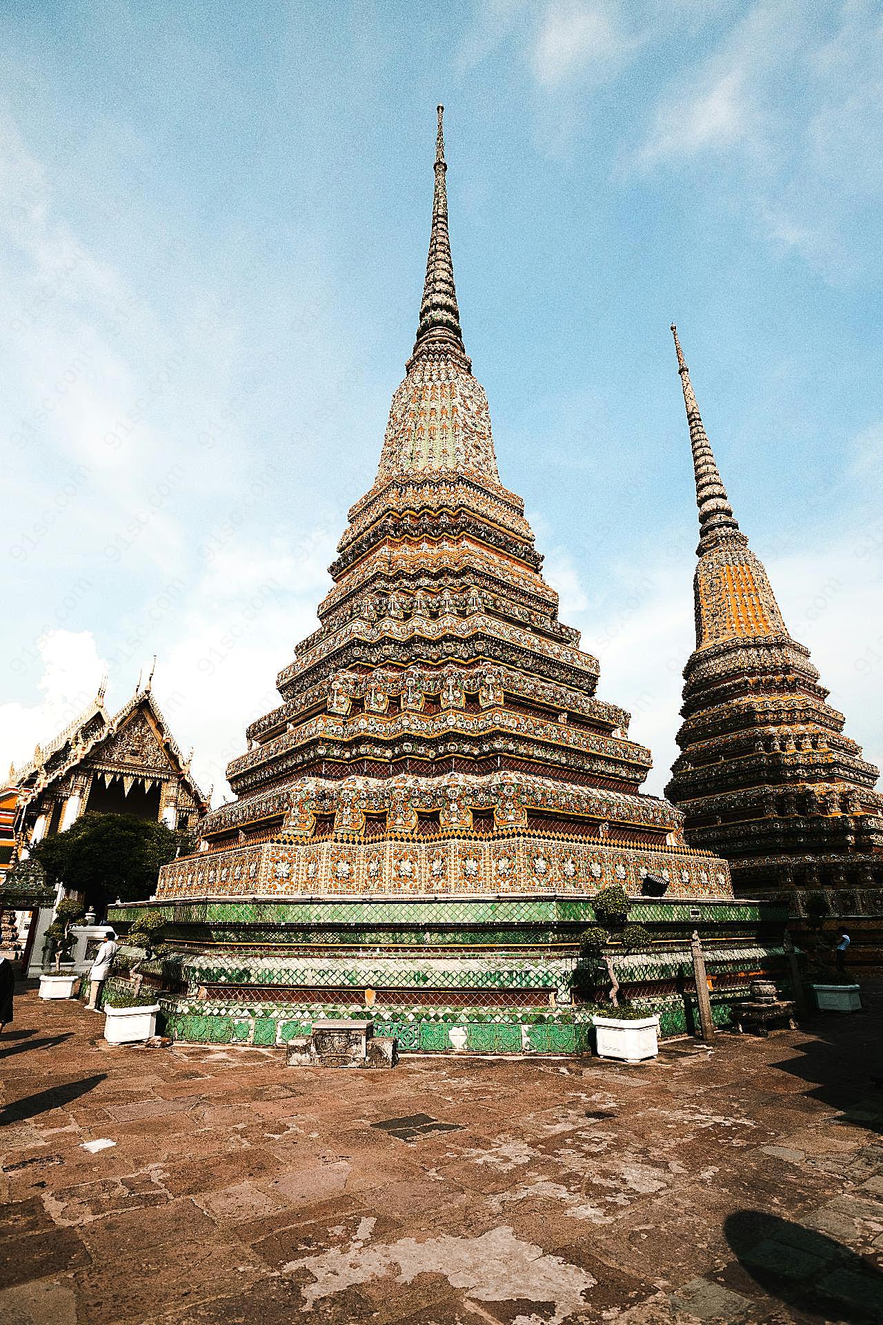 泰国卧佛寺外围建筑图片特色建筑