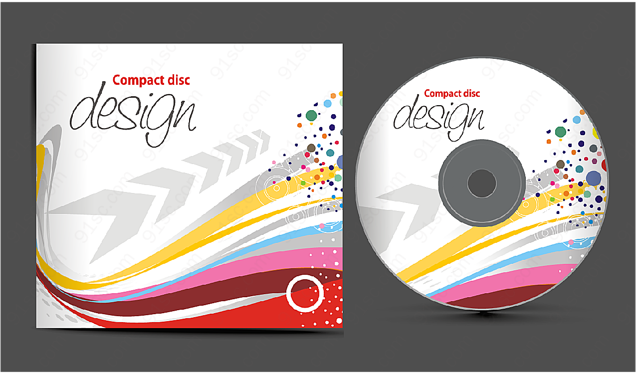 4款cd包装矢量矢量包装设计
