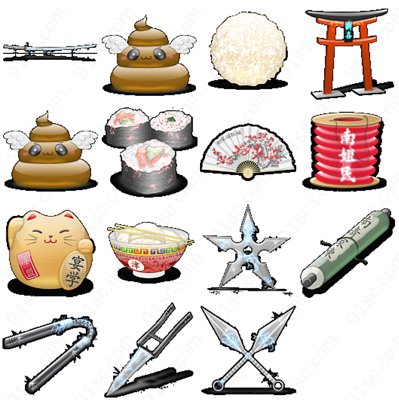 日本风格系列系列图标