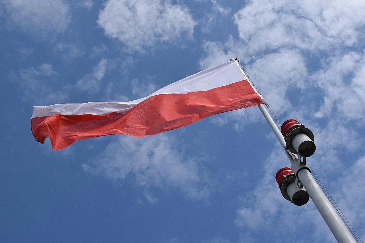 波兰国旗图片摄影