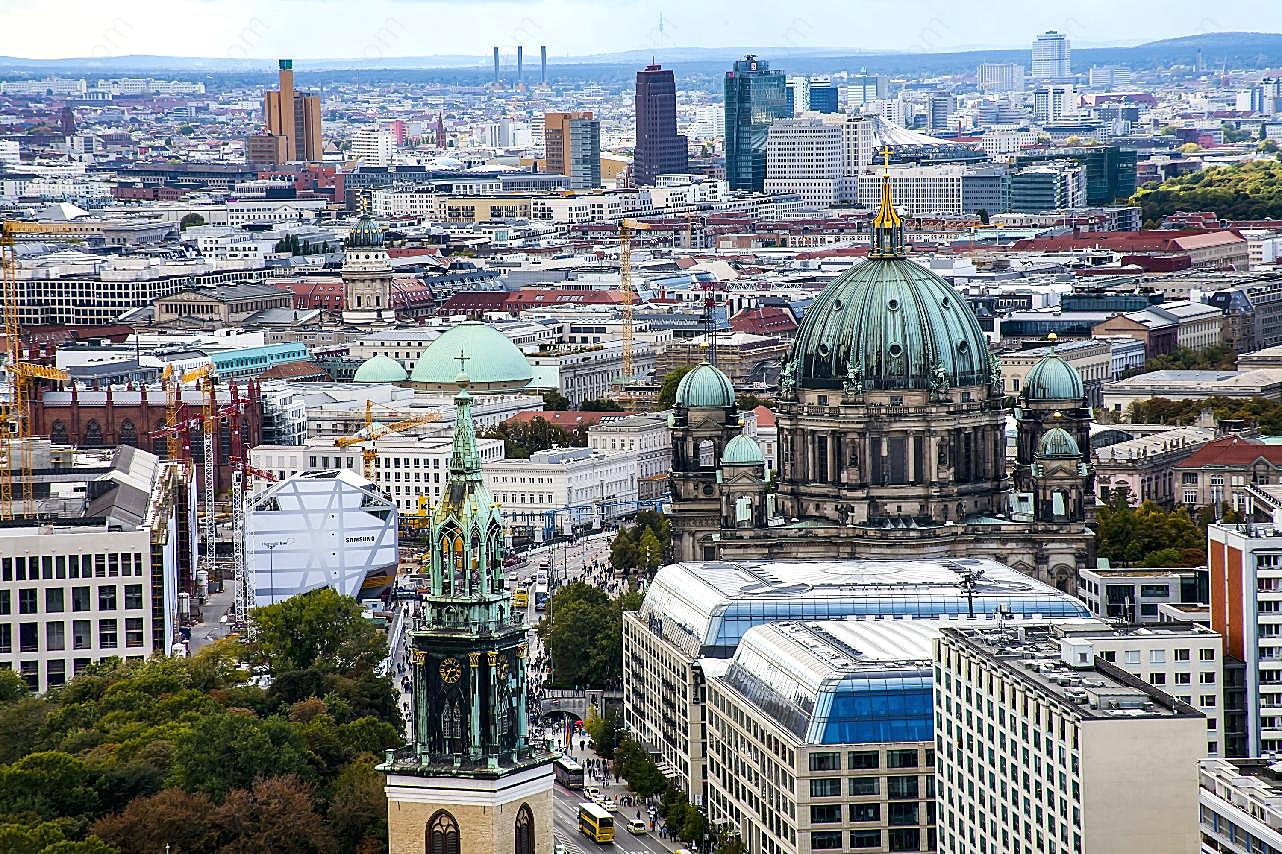 柏林城市建筑全景图片空间