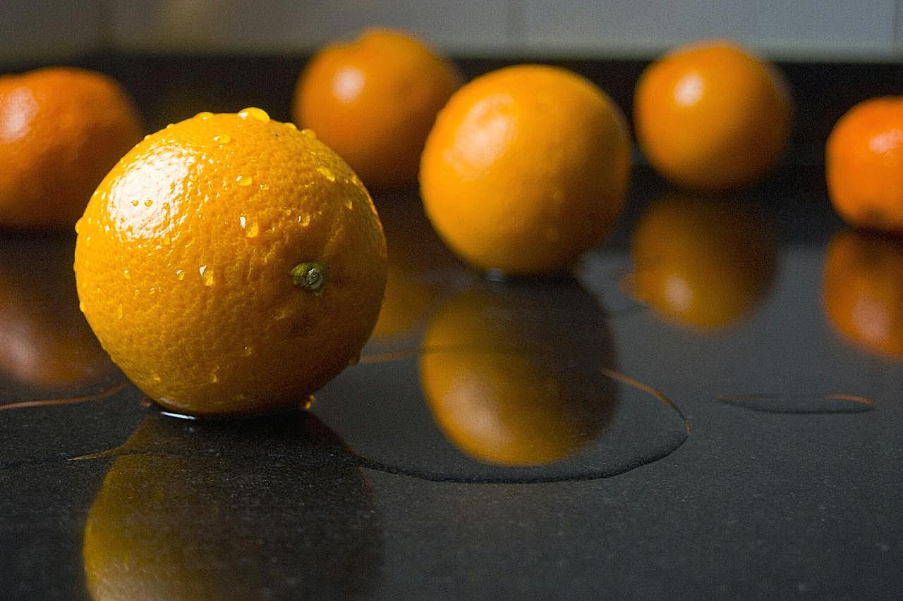 新鲜橙子图片生物高清