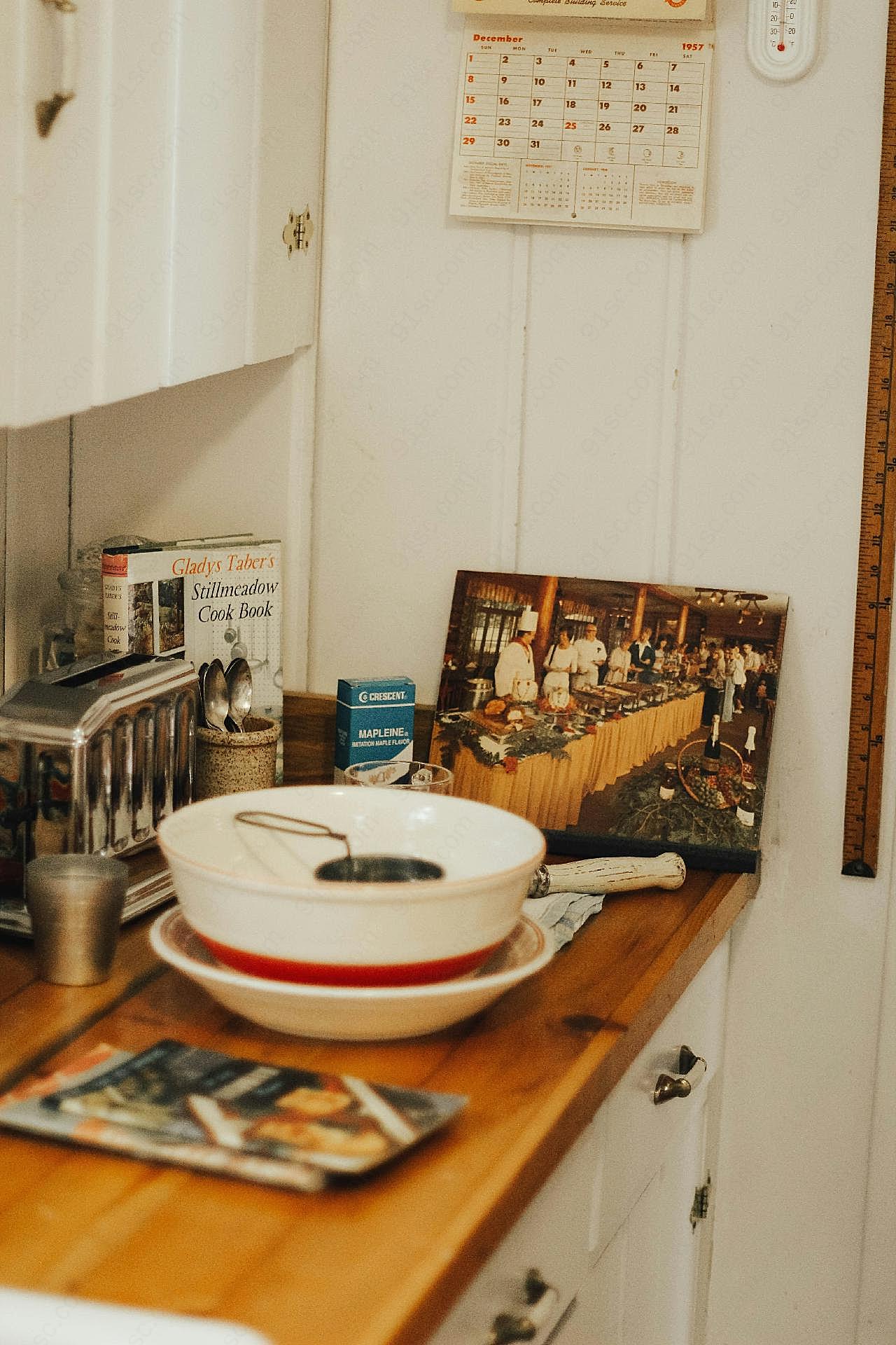 厨房料理台厨具图片高清摄影