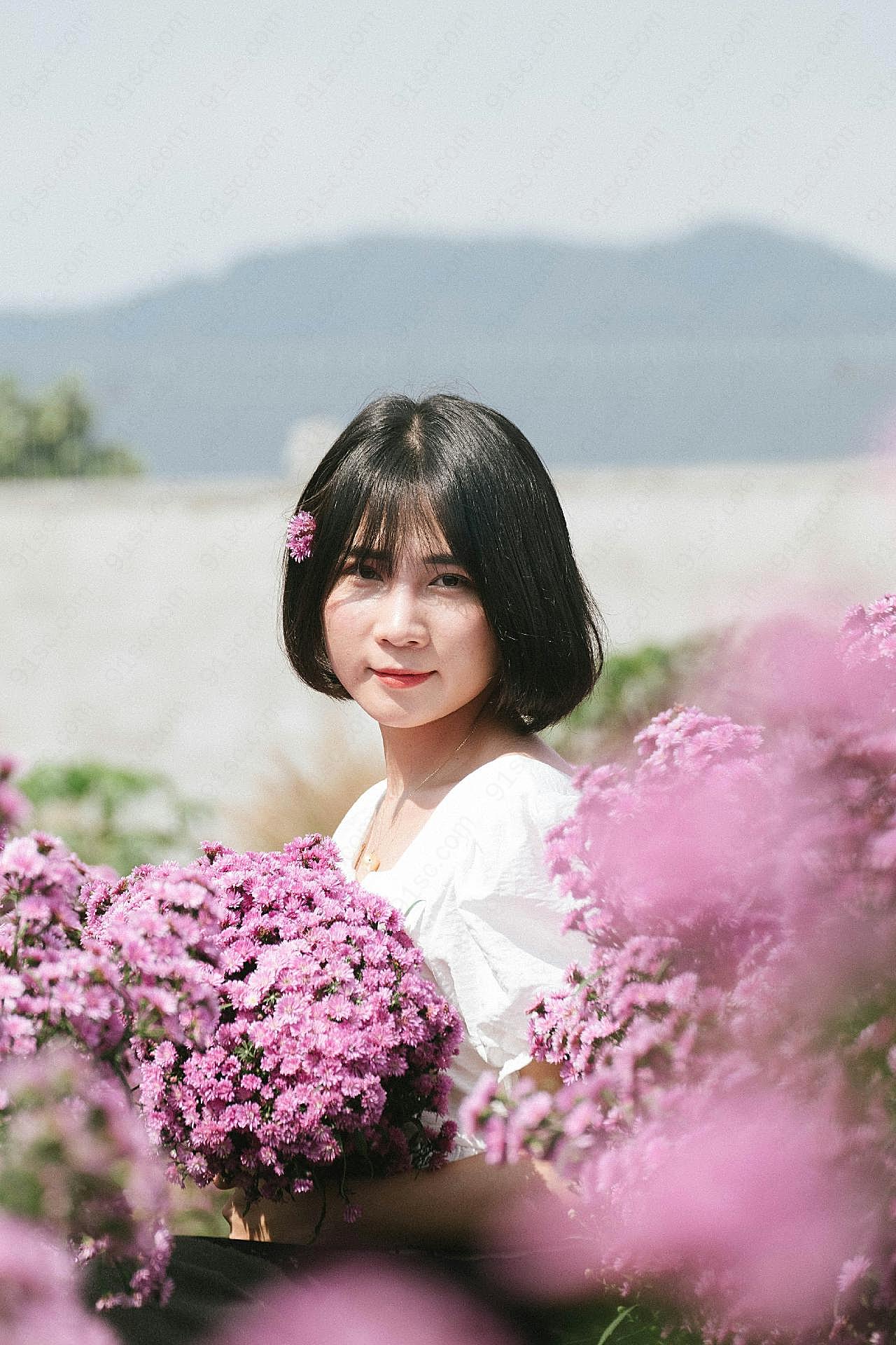校园清纯女生摄影人物