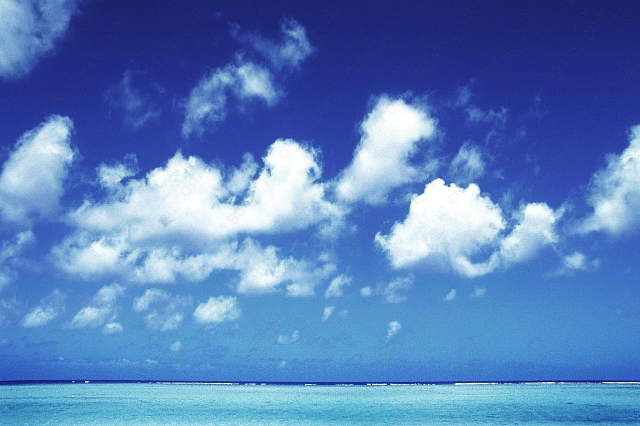 蓝天白云素材图片下载景观