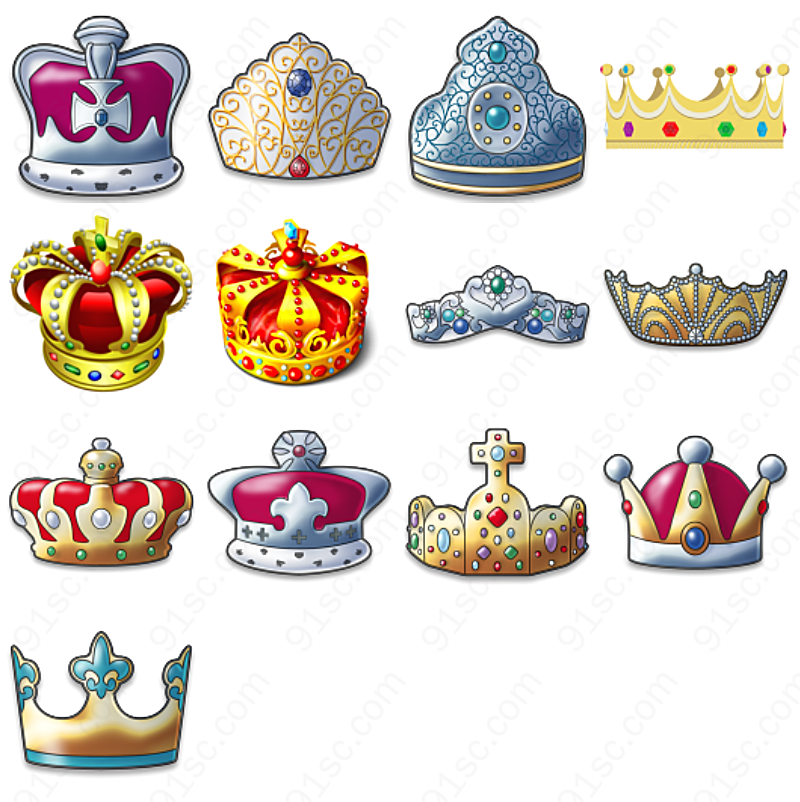 皇冠系列素材标志图标