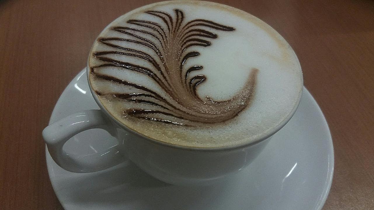 咖啡拉花唯美图片美食高清