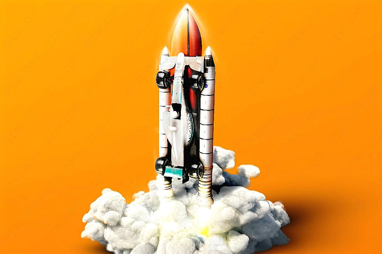 火箭发射模型图片太空图片