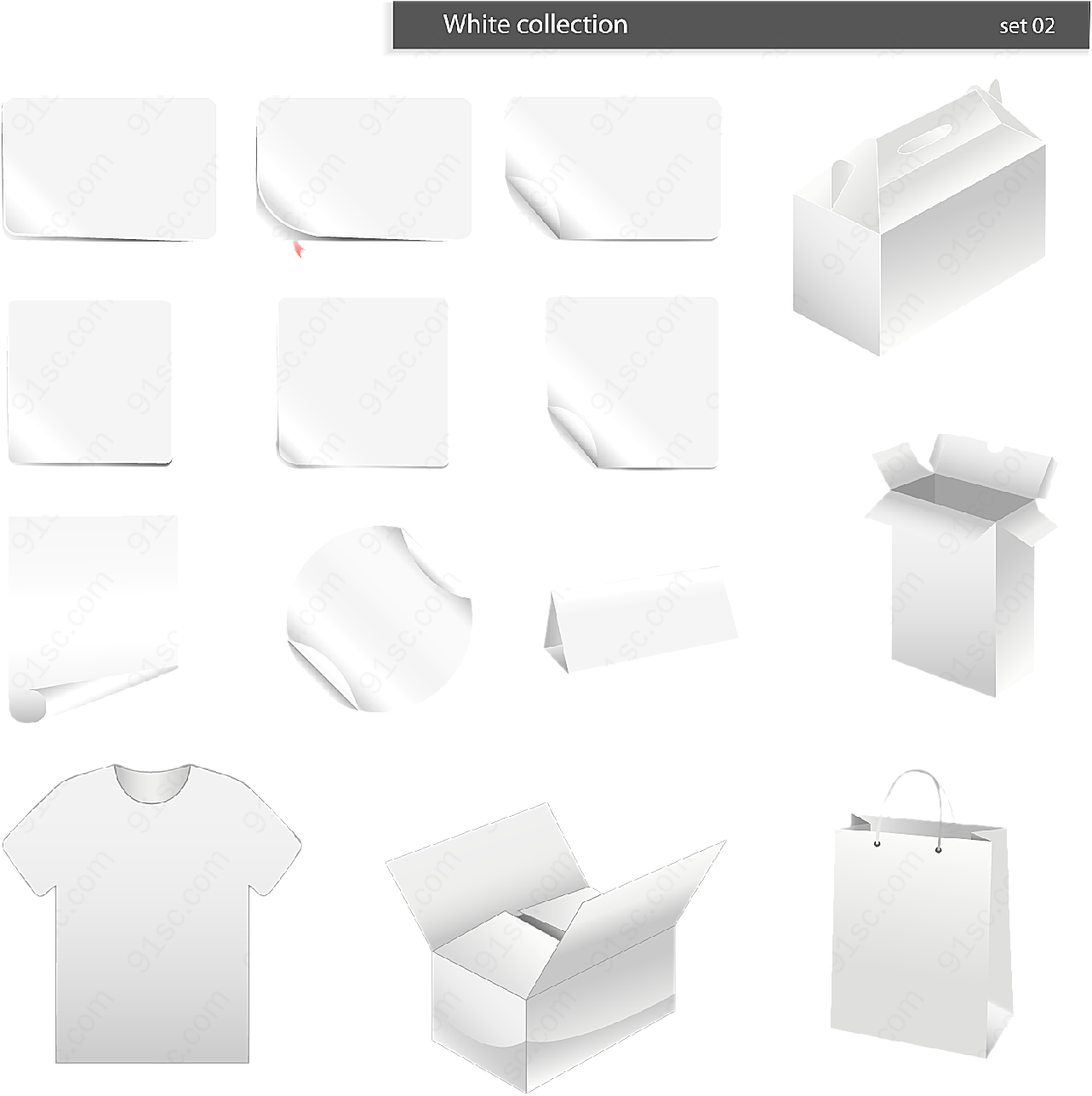 空白包装元素矢量包装设计