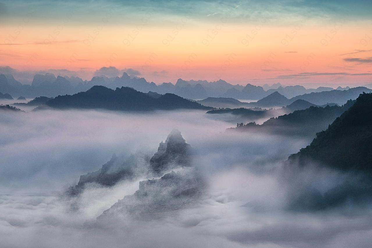 山景云雾图片自然景观