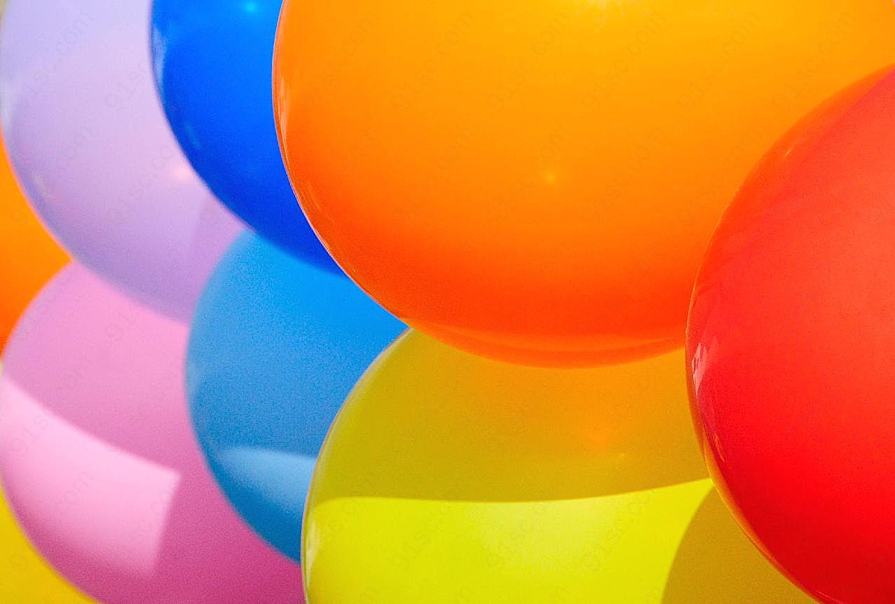 彩色气球装饰图片百科摄影