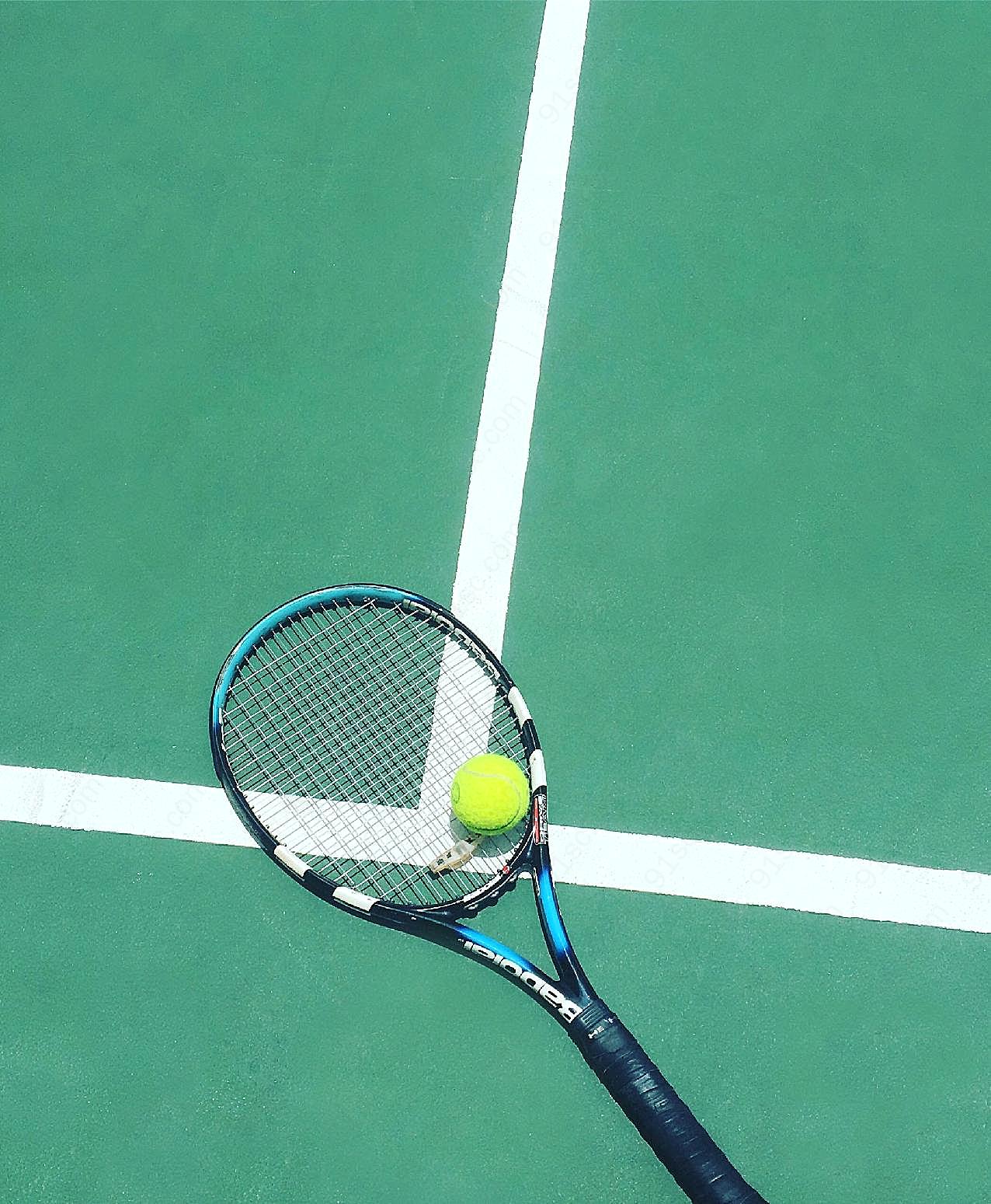 网球和网球拍图片百科