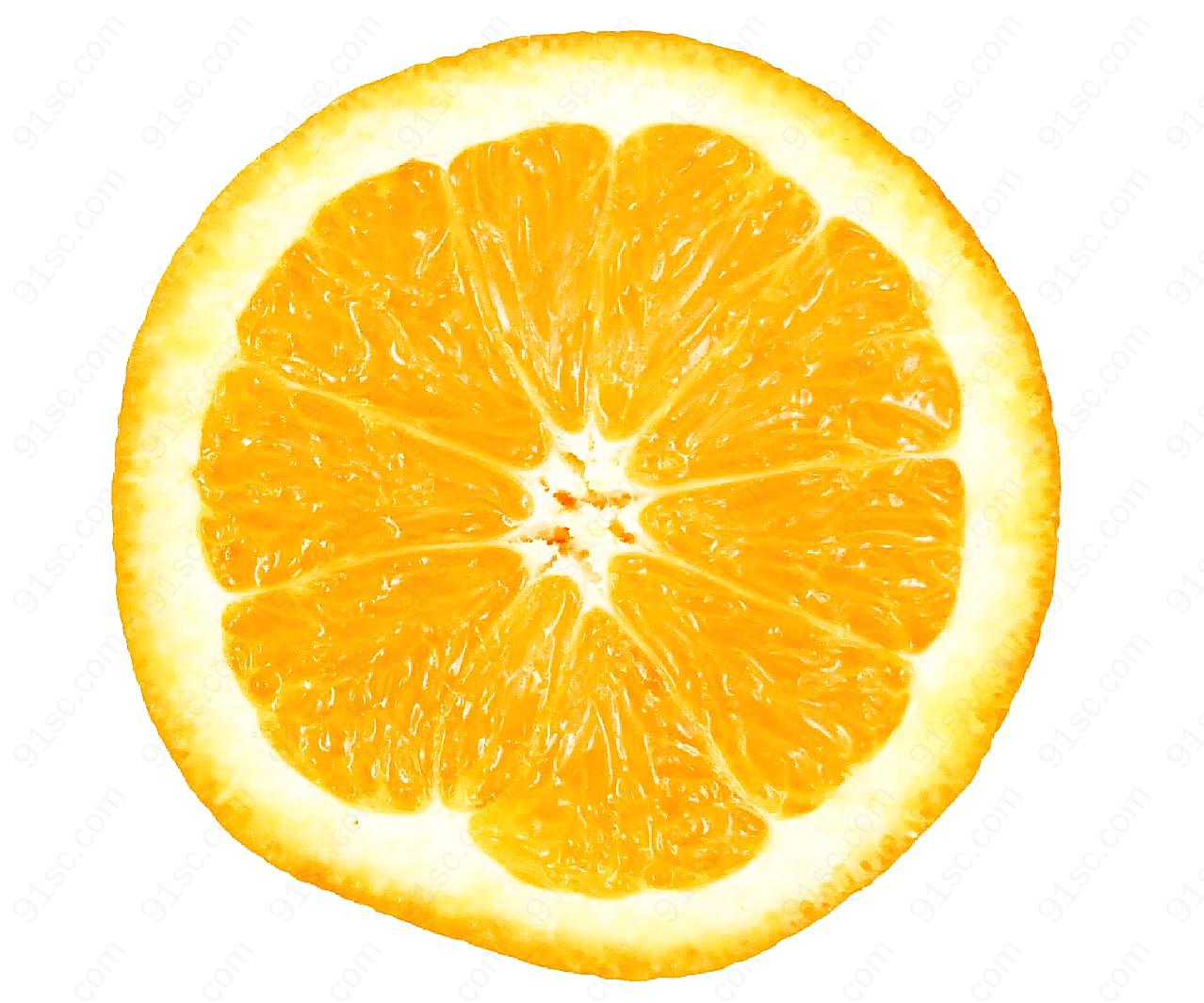 橘子切片图片摄影生物