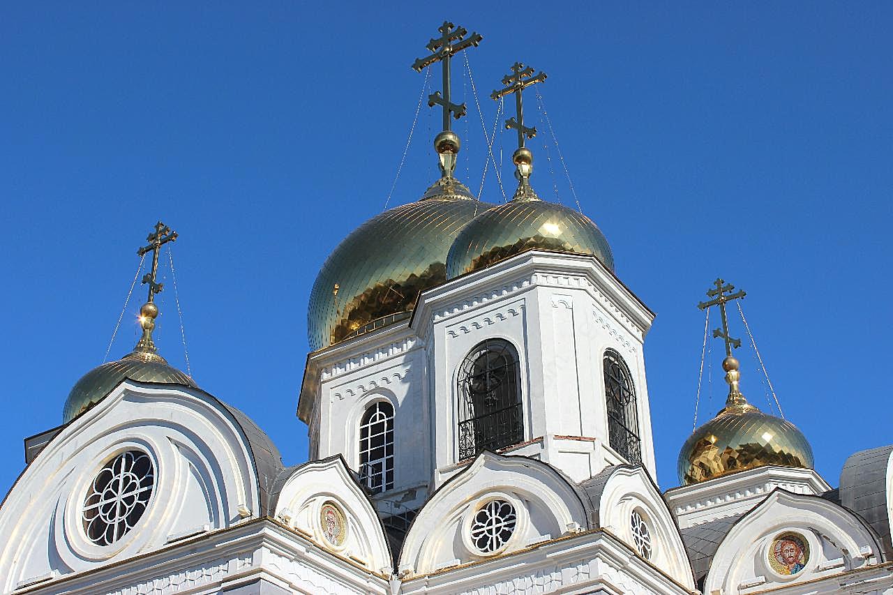 俄罗斯教堂建筑图片高清空间