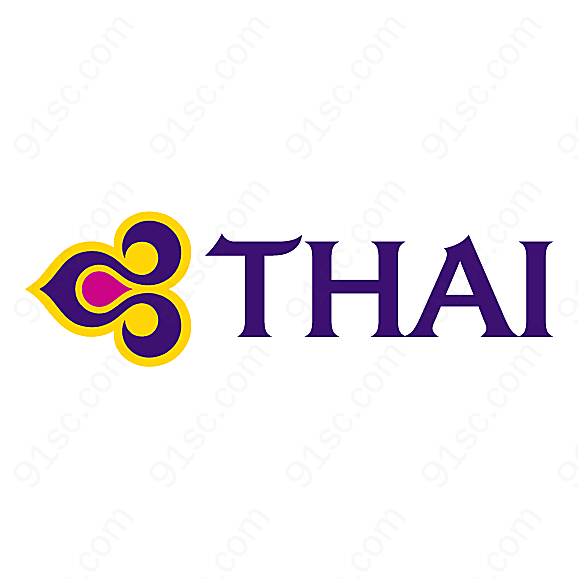 泰国航空标志矢量交通运输标志