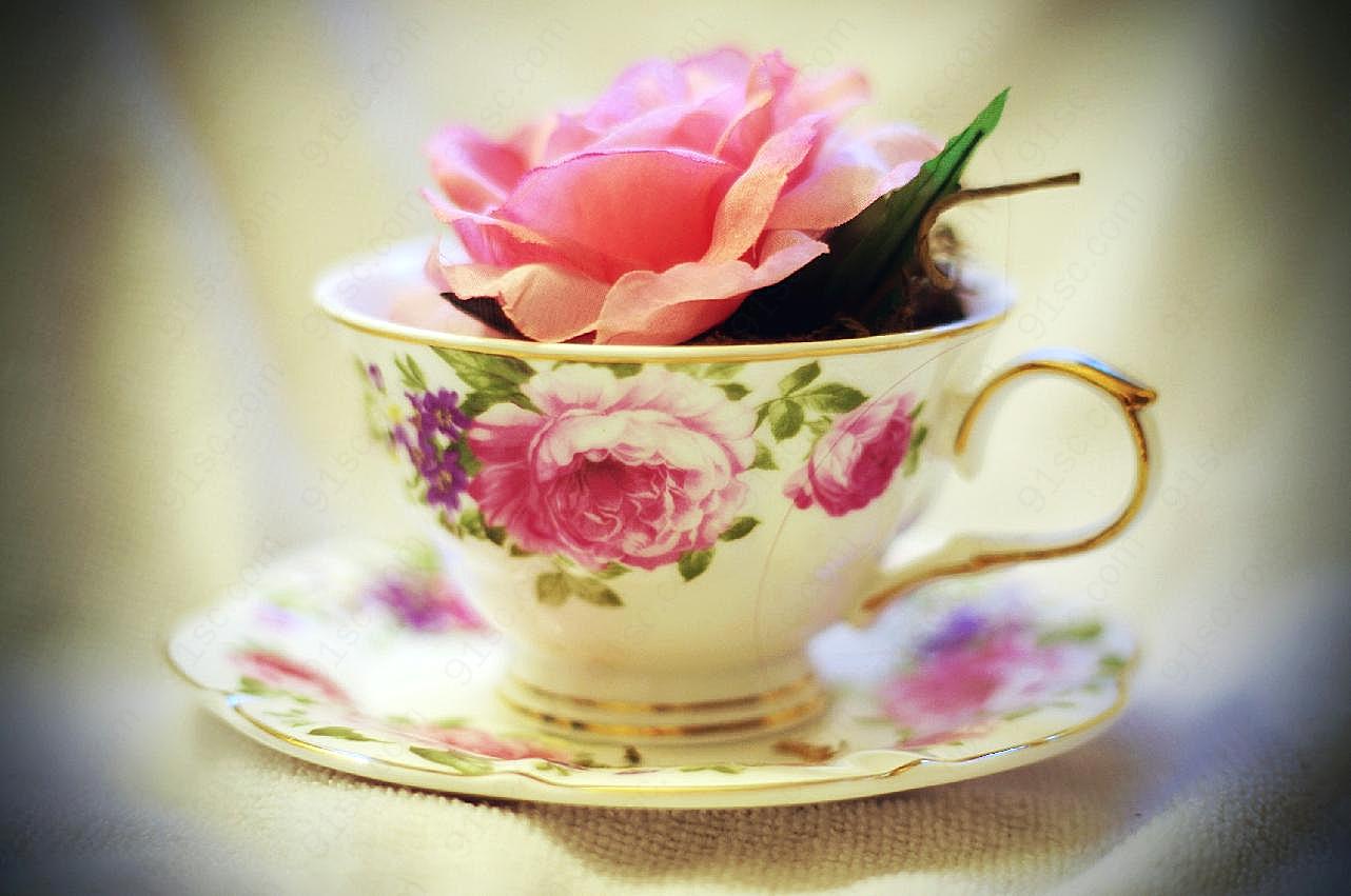 玫瑰花茶图片素材饮料