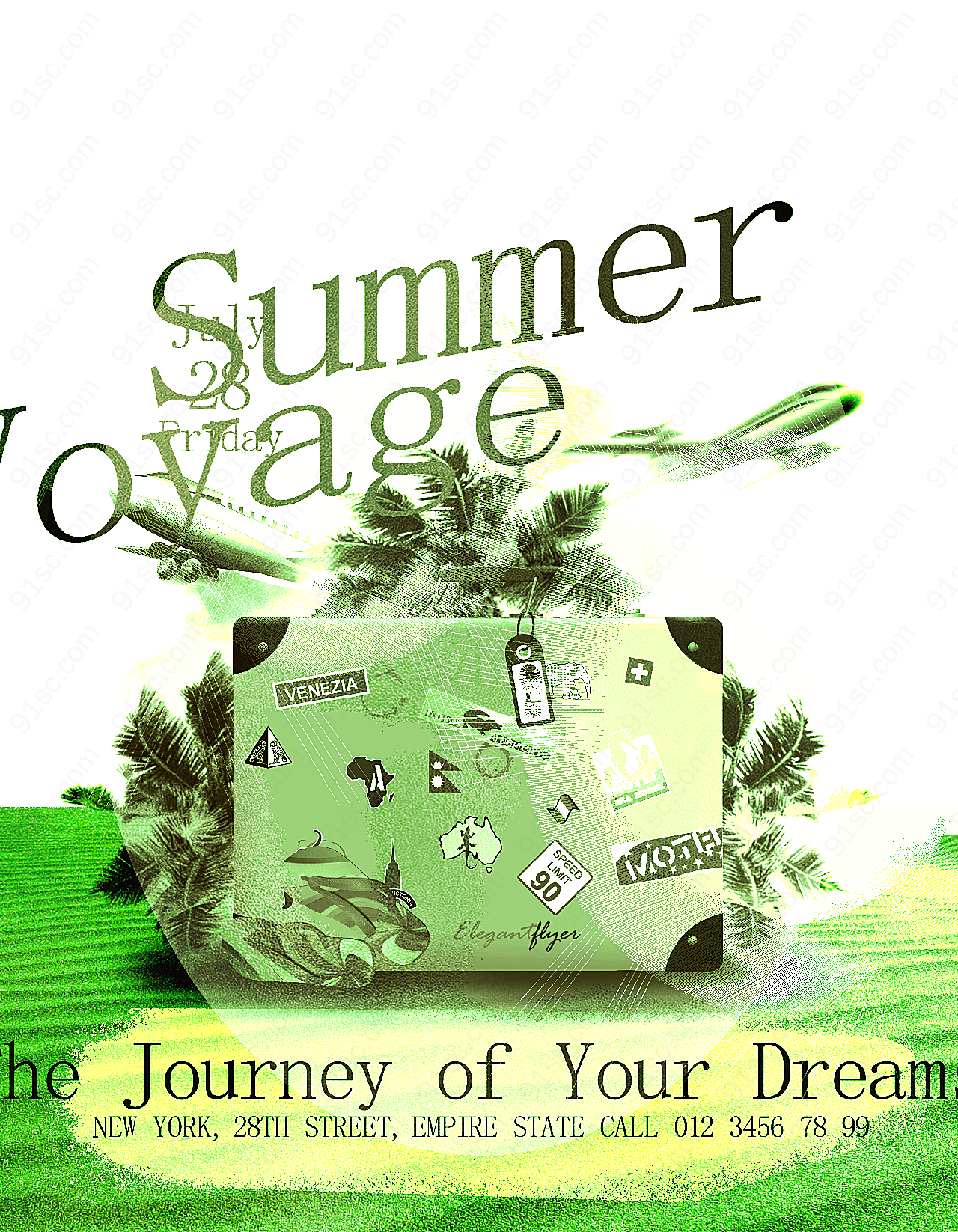 夏季旅游海报设计