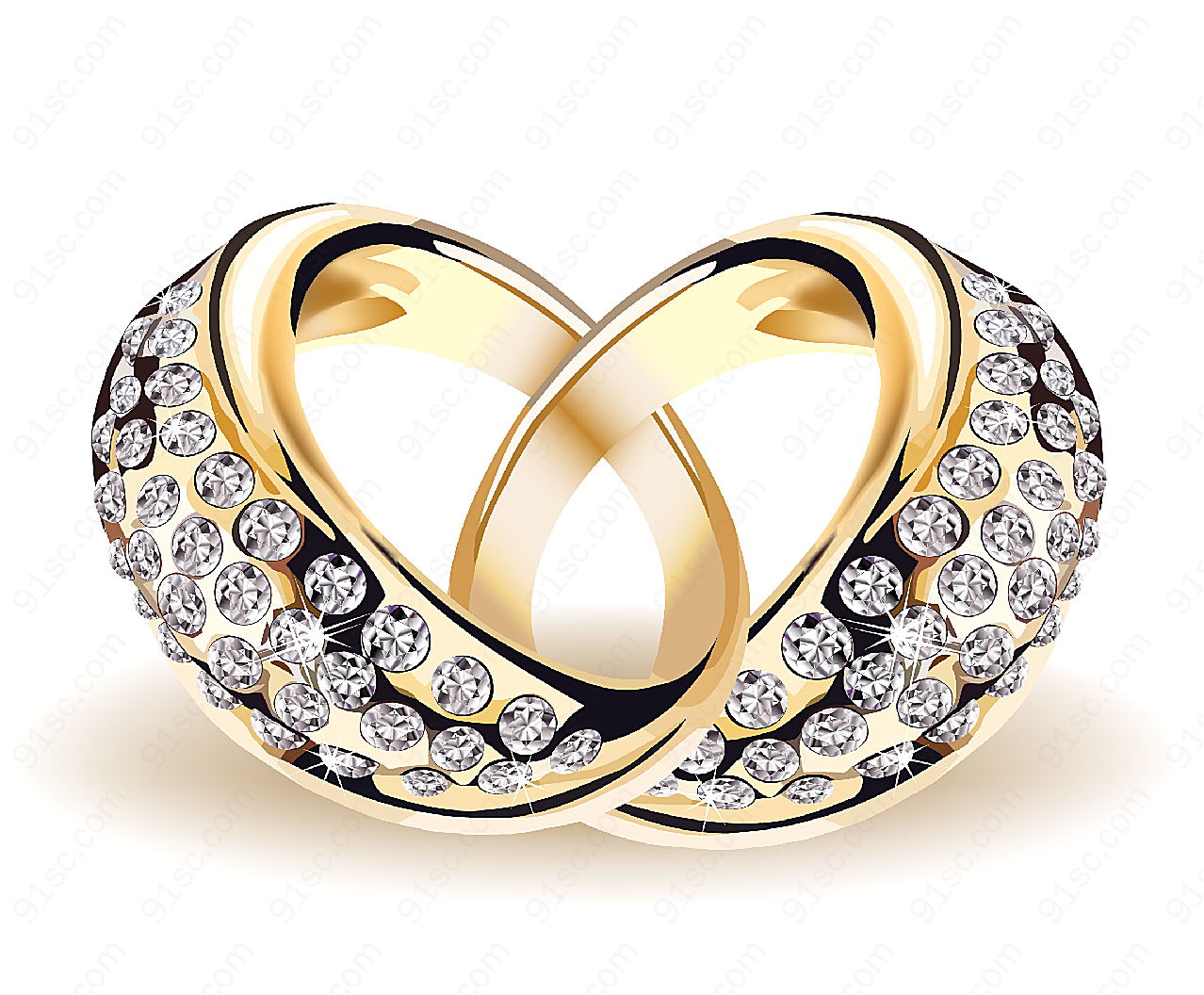 结婚戒指矢量珠宝首饰