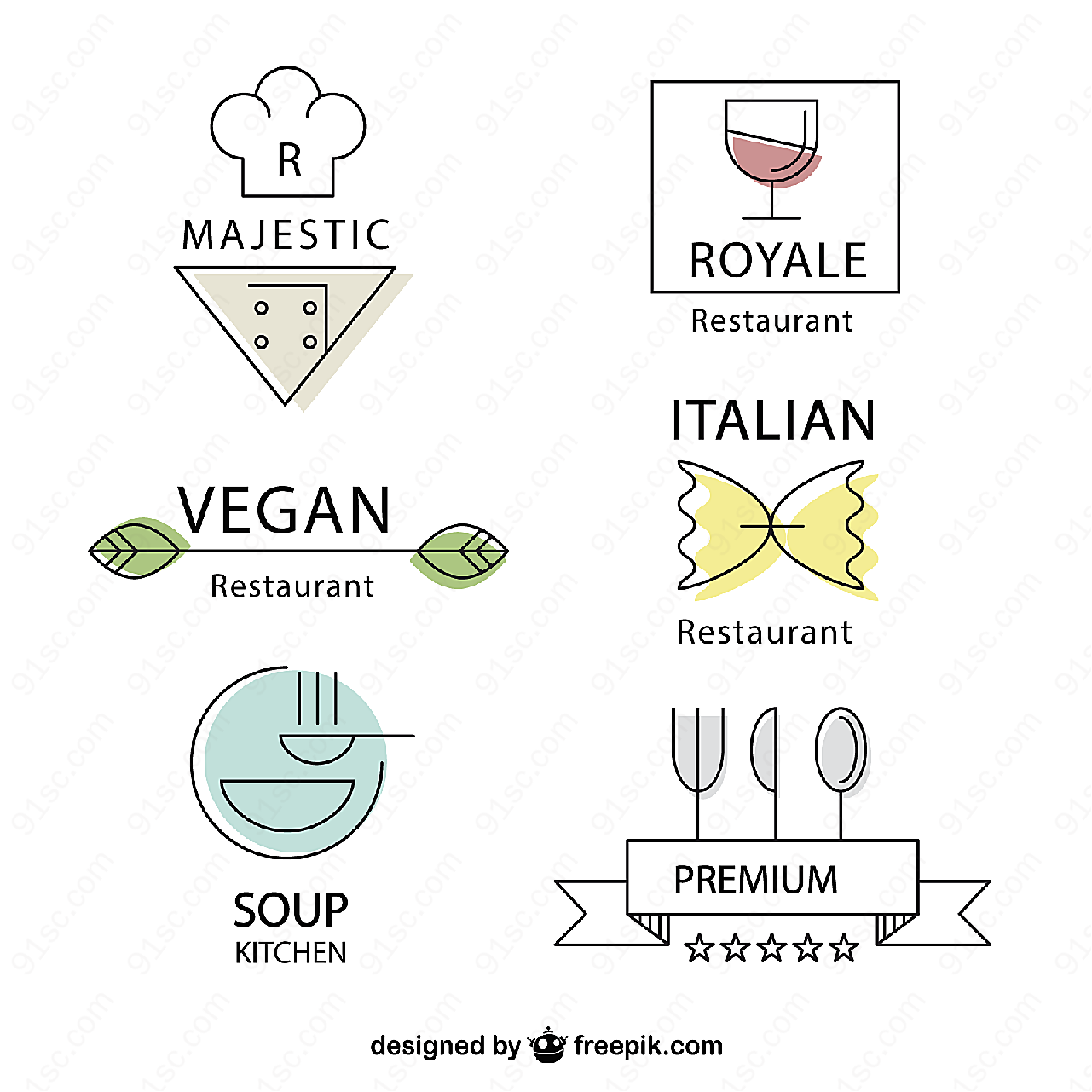 餐厅标志矢量矢量logo图形