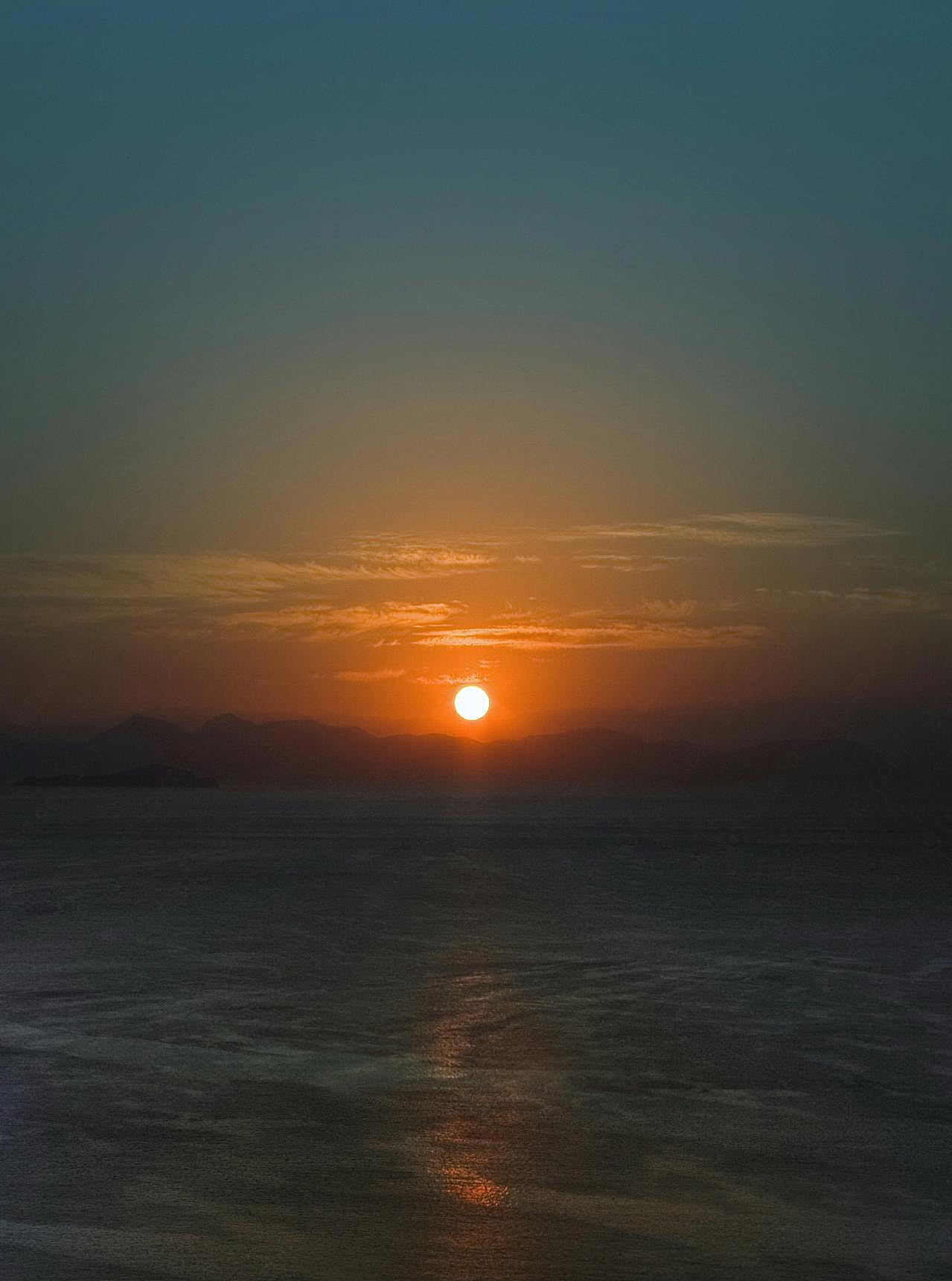 日落风景手机背景图片夕阳