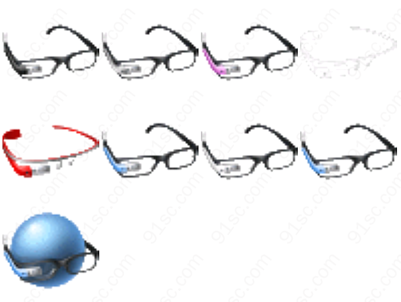 谷歌眼镜系列系列图标