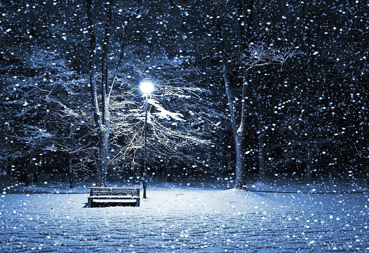 雪唯美伤感意境图片雪景